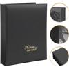 Reusable Nail Sticker Storage Book Black Transparent Organizing Album