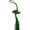 Terrapin Trading Ltd Korean Norigae Con Frangetta - Ciondolo A Farfalla Doppio Lato - Verde 28cm