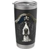 Funny Pirate ESS Owner Dog Mom Dad Gifts Grafica vintage inglese Springer Spaniel amante del cane pirata Bicchiere termico in acciaio inox doppia parete