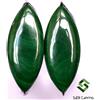 SBI Gems Naturale Malachite Taglio Marquise Cabochon Paio 24x10 MM 10.72 Cts Loose Gemme