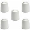 sossai® 5 x Fermaporta NTS | Modello: Bernd | altezza: 30 mm | Ø: 27 mm | Colore