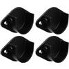 4Pcs Reusable Stainless Steel Wardrobe Rod Brackets for Clothes and Curtain Rods