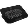 Black Metal Laptop Cooling Stand Foldable Laptop Cooler Rack Durable and Stable