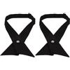 Adjustable Black Cross Bowtie for School Uniforms Polyester Neck Tie