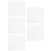 Silicone Food Dryer Mats 5Pcs Reusable Nonstick Pads for Dehydrator White