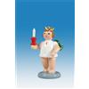 KDE-Kunstgewerbliche Drechslerei Ellmann Figura di Angelo Avvento Con Candela Senza Corona Altezza Circa 6 CM Nuovo