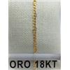 Bracciale in oro giallo 750 18 carati lungo cm. 19,0 peso grammi 2,8 uomo +225