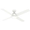 Hunter Ventilatore Soffitto Efficienti LED Lampada e Telecomando Greta Dc Bianco