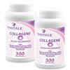 Thotale Collagene Idrolizzato 2000mg e Acido Ialuronico Kit 2 pezzi, 600 Compresse