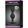 Pretty Love Plug anale Pretty Love Silicone Anal Balls 10,4 cm sfere pesate nero unisex