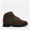 Timberland Euro Hiker Scarpe da Uomo Mid Top in Marrone Scuro e Verde