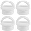4Pcs Rubber Stoppers for Mop Bucket Replacement Sealing Plugs White