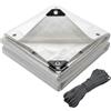 VOUNOT® Telo Impermeabile Esterno 4x6m, Telone Occhiellato Impermeabile Rinforzato PE 180 g/m², Telo Protettivo Multiuso per Barche, Legno, Piscina, Mobili da giardino, Auto, Bianco