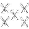 5 PCS Fermabanconote in Metallo Fermaglio X Soldi Fermasoldi Molla