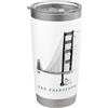 Ponte del Golden Gate per i fan di San F San Francisco Golden Gate Bridge Vintage Skyline California Bicchiere termico in acciaio inox doppia parete