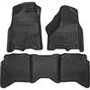 Husky Liners Weatherbeater | Adatto per 19-22 RAM 1500 (Classic), 09-18 RAM 1500 Crew Cab, 10-18 RAM 2500/3500 w/Cambio Automatico, Fodere Anteriori e 2a Fila - Nero | 99001