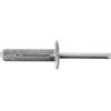 Restagraf - Rivetto in Alluminio e Asta in Acciaio - Compatibile con Alpine, Dacia, Mitsubishi, Nissan, Peugeot, Renault - Diametro 7,5 mm - Lunghezza 30 mm - RIF. 11174 - Confezione da 6