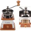 Handheld Ceramic Coffee Mill Manual Bean Grinder with Non Slip Base for Kitchen