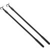 2Pcs Reusable Aluminum Curtain Pull Rods Black for Easy Drapery Control