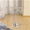 Candelabro a 9 Rami Stile Europeo Candelabro in Metallo Elegante Menorah a 9