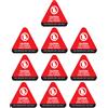 Caution Hot Surface Sticker for Lampshade Red Temperature Sensitive Burn Alert