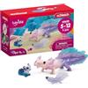 Schleich BAYALA | Mamma Axolotl e Cuccioli 42628 | dai 5 anni | 3 pezzi | figure dettagliate | regalo incantevole per bambine e bambini | bellissime figure da collezione | giocattolo dai 5 anni | set