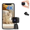 Telecamera WiFi Interno 4K HD Microcamera Senza Fili Sorveglianza Notifica