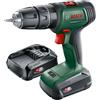 Bosch UniversalImpact 18V Avvitatore Trapano A Percussione 18V Con 2 Batterie