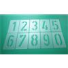 HBM-SCHABLONENSHOP Set di stencil numeri, 003515, Numeri 0 - 9/15 cm di altezza, 10 singole sagome