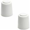 sossai® 2 x Fermaporta NTS | Modello: Bernd | altezza: 30 mm | Ø: 27 mm | Colore