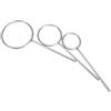 3Pcs Silver Stainless Steel Laboratory Closed Rings and Reusable