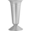 Home Vaso Cimitero Grande, Plastica, Argento, 35 cm, Taglia Unica