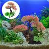 Durable Red Aquarium Plant Decor Compact Fish Tank Underwater Tree Decoration