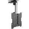 Techly Staffa TV da Soffitto Dritto e Inclinato per TV LED/LCD 17-37 Nero (Fold-