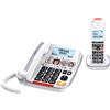 Atlinks Swissvoice Telefono Combo per Anziani Cordless + Fisso Amplificato