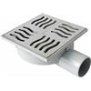 FIRST PLAST CHABS15IN Chiusino Sifonato in ABS con griglia inox; dimensioni 150x