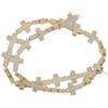 1 Filo Howlite Turchese Sciolto Croce Distanziatore Perline Gioielli Making Fai