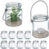 Relaxdays Vasetti portacandele Lanterne decorative Bicchieri per candele 12 pz. 190 g