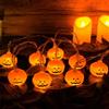 Luci led Batteria Halloween Zucca 3 Metri 20 LED IP65 Impermeabile Decorazioni