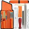 Fyearfly Kit di Lime per Affilare le Motoseghe, 10x Lima Universale per Catene,