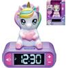 Lexibook, Unicorno, Sveglia con Luce Notturna, Viola, RL800UNI1LXB | Sveglia unicorno con statuetta 3D, luce notturna, effetti sonori, funzione snooze e suonerie magiche di unicorno