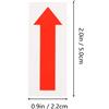 Strong Adhesion Reusable Red Arrow Equipment Warning Sticker Pet Decal