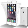 Cadorabo Custodia per Apple iPhone 6 PLUS / 6S PLUS 360 Full Body TPU Protettiva