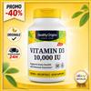 Healthy Origins Vitamina D3 10000 UI 120 Softgel Integratore Vitamina D Original