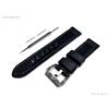 NICKSTON Nero Spazzolato Cinturino IN Pelle per Garmin Approach S50,S44,S40,D2 Aria