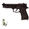 BRUNI GUNS Scacciacani Pistola a Salve BRUNI Beretta 92 Cal.9 Pak | Top Firing | Nera