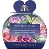 The English Soap Company - 3 Saponette Di Lusso - Fragranza Rosa - 3 x 20 Grammi