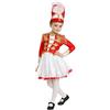 Dress Up America Costume da Maggiorata per Bambina - Uniforme della Banda Musicale Rossa, Vestito da Tamburina e Direttrice con Gonna e Cappello