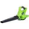 Greenworks Soffiatore/aspiratore per foglie senza spazzole Greenworks 40V (185 MPH / 340 CFM / 75+ utensili compatibili), solo utensile / batteria e caricabatteria non inclusi