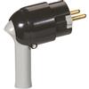 Legrand LEG93976 - Presa 2P+T 16 A, con ferma cavo, uscita laterale, colore: Nero